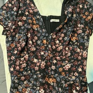 Worn once Abercrombie & Fitch floral midi dress
